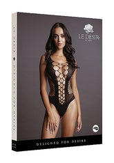 Contrast Fence Net Teddy One Size Babydolls and Chemises